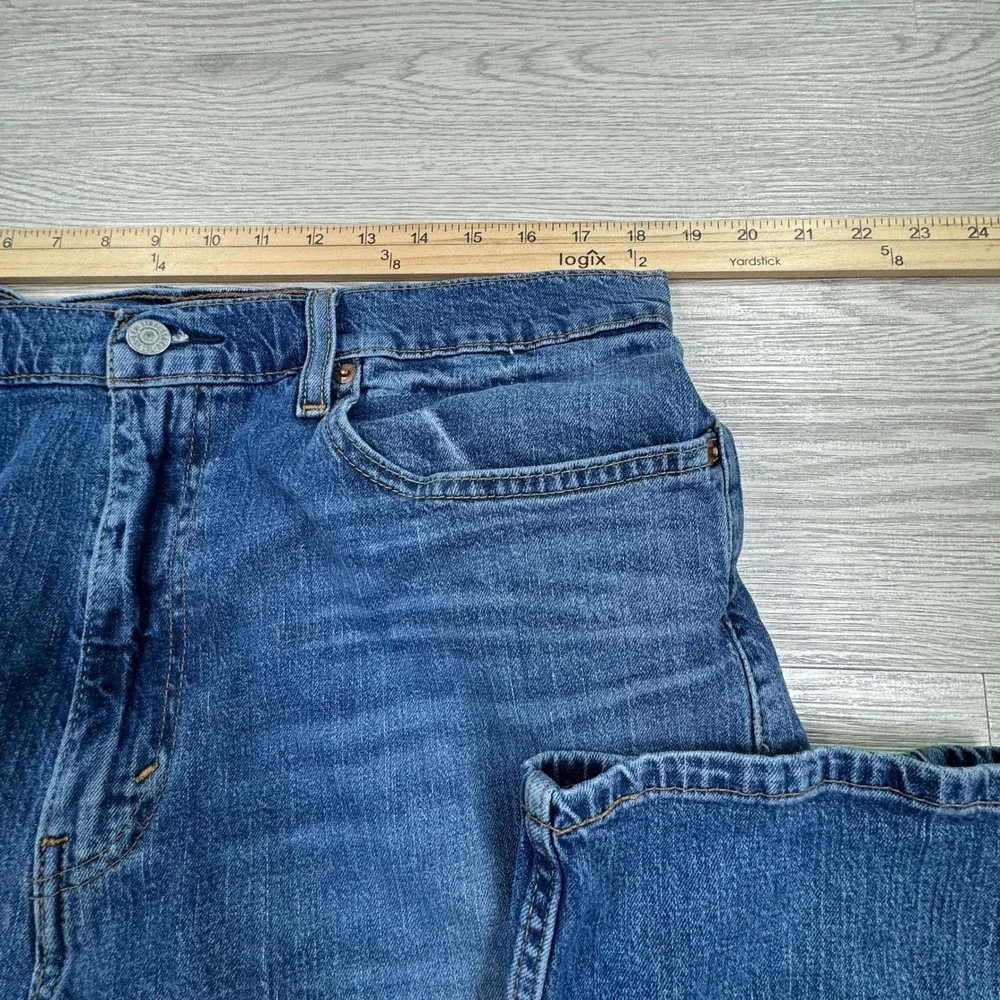 Levi's Men's Jeans 505 Regular Fit Straight Leg Blue 36x32 Stretch Denim Classic